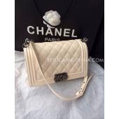 Chanel Leather Cross Body Bag New Arrival White Le Boy