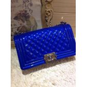 Cheap Chanel Chain Blue Calfskin Shoulder Bag Le Boy