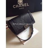 Chanel 2way Le Boy Calfskin Black