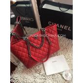 Chanel New Arrival Red Paris Dallas Leather Handbag