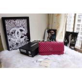 Chanel Wallet Purse Oblique Stripe Red Calfskin