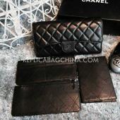 Chanel Black Handbag Calfskin Purse Replica