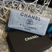 Quality Chanel Folding Linen Grey Purse Wallet Canvas