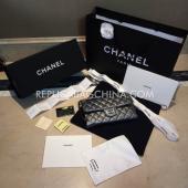 Chanel Wallet Leather Grey Purse Replica HM01567