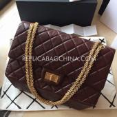 Chanel Handbag Reissue 2.55 Genuine Leather Brown