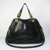 Cheap Chloe  50895 Ladies Snake Leather Black Handbag