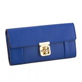 Cheap Chloe Elsie Long Wallet With Flap Bag Calfkin Blue