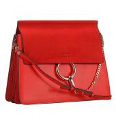 Chloe Faye Red Shoulder Bag Replica