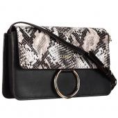 Chloe Faye Small Bag Black and Python Pattern Replica