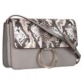 Chloe Faye Small Bag Grey and Python Pattern Replica