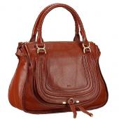 Chloe Marcie Medium Bag Dark Brown