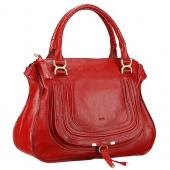 Chloe Marcie Medium Bag Dark Red