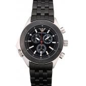 Emporio Armani Sportivo Black Ion Plated Bezel Black Dial Chronograph Replica