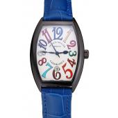 Franck Muller Casablanca Blue Croco Leather Band  621643