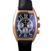 Franck Muller Casablanca White Dial Numbers Rose Gold Bezel 80304