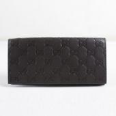 Gucci Wallet 146229 Black Cow Leather Ladies Wallet