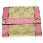 Gucci Wallet 154119 Canvas Wallet Ladies