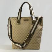 Gucci Tote bags 162163 Apricot Canvas Unisex Bag