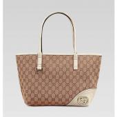 Gucci Tote bags 169946 White Canvas Large Bag