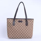 Replica Gucci Tote bags 181086 Coffee Canvas Medium Bag