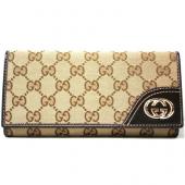 Gucci Wallet 181593 Khaki Small Ladies Bag