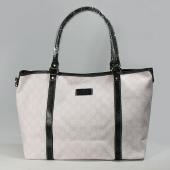 Gucci Tote Bags 197954 White Canvas Ladies Bag HM10356