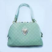 Gucci Shoulder bags 209600 Green Cow Leather Medium Bag