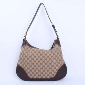 Gucci Shoulder bags 211810 Coffee Canvas Ladies Bags