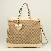 Quality Gucci  Handle bags 282342 Canvas Large Ladies Handbags