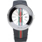 Gucci Black Rubber Band White Round Dial 2165-299 Replica