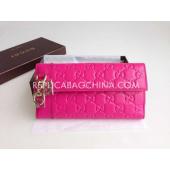 Gucci Wallet Clutch Red Calfskin