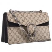 Replica Gucci Dionysus GG Supreme Canvas And Black Suede Trim Small Bag 18926785