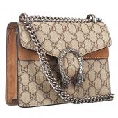 Replica Gucci Dionysus GG Supreme Canvas And Taupe Suede Trim Mini Bag 18926797