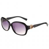 Replica Gucci Elegant Oval Shaped Black Sunglasses 308031