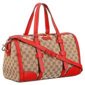 Gucci GG   Handle Bag Red