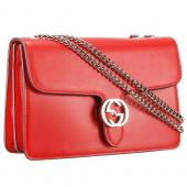 Cheap Gucci Interlocking Shoulder Bag Red