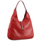 Gucci Jackie Soft Leather Hobo Red