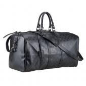 Gucci Large Carry on Duffel Black Leather with Strap