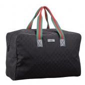 Gucci Large Carry On Duffle Bag in Black Monogram Canvas