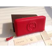 Cheap Quality Gucci Purse Red Calfskin Wallet