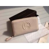 Cheap Gucci Calfskin Purse Wallet Beige