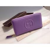 Gucci Wallet Purse Calfskin Purple Replica