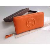 Cheap Gucci Orange Purse Wallet Calfskin HM04450