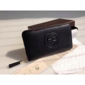 Cheap Gucci Purse Calfskin Black Wallet