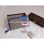 Replica Gucci Purse Brown Wallet Calfskin