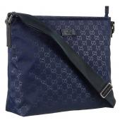 Gucci Signature Blue Canvas Messenger Bag 18926932