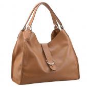 Gucci Soft Stirrup Tan Leather Large Shoulder Bag