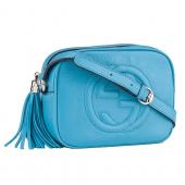 Gucci Soho Disco  Shoulder Strap Bag Light Blue