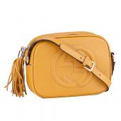 Gucci Soho Disco Shoulder Strap Bag Yellow