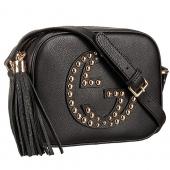 Gucci Soho Disco Studded Leather Bag Black